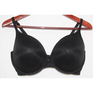 Victoria's Secret NWOT Body By Victoria Black 36DDD Satin Padded Push Up Bra